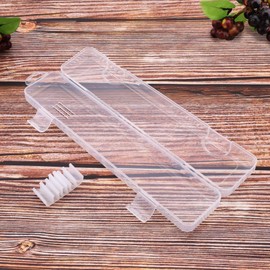 OriGlam Transparent Tableware Storage Case, Portable Flatware Utensil Box, Clear Cutlery Organziers Container for Spoon Fork Chopsticks for Travel Camping Picnic (B)
