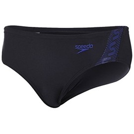 Speedo Boy's Monogram Competitive Swimwear - Blue Marino/Blue, Size 13-14