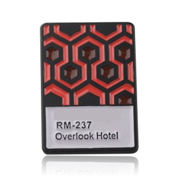 Overlook Hotel Brooch Shining Enamel Pin Horror Movie Jewelry Step Hen-K Fan Gift (Over look Hotel Brooch)