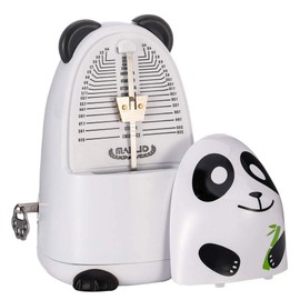 Cartoon Mechanical Metronome for Piano with Bell, Black-Panda