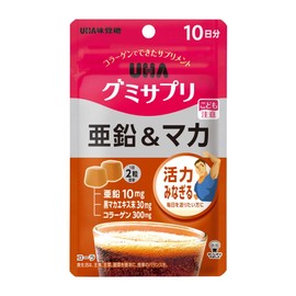 UHA味覚糖 グミサプリ 亜鉛&マカ 10日分（20粒） コーラ味