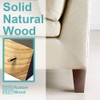 WUNMEI Wood Furniture Legs 3 inch Sofa Legs 4-Pack Square