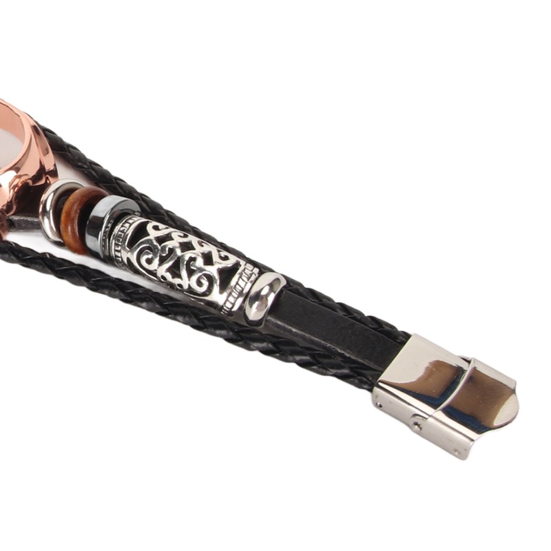 Leather Strap for Xiaomi 7 NFC Bracelet Metal Buckle Ethnic