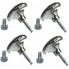 Just Accessories Chrome Furniture Bed Feet Leg Glides Castors and