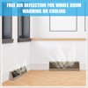 Yaocom 2 Pack Baseboard Register Vent 15 Inch Duct Opening