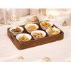 Vesta Homes Acacia Wood Serving Tray for Home/Kitchen/Restaurant/Office Organizer/Dining Table