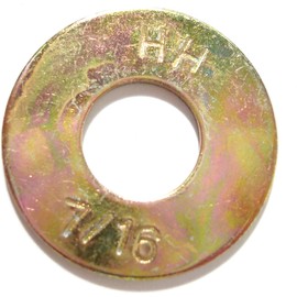Hard-to-Find Fastener 014973325527 Grade 8 USS Flat Washers, 7/16-Inch, 25-Piece