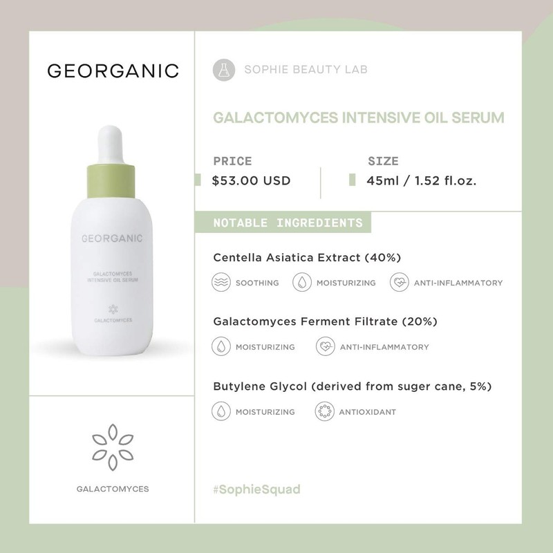 Georganic Galactomyces Intensive Oil Serum, 50ml