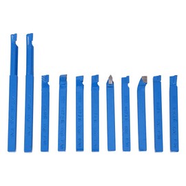 11 unids 8 * 8mm Torno Tool Bit Sets Torno Cincel Kit Torno Herramientas de Torneado Carbide Tipped Weld Fresado Conjunto de Herramientas de Corte