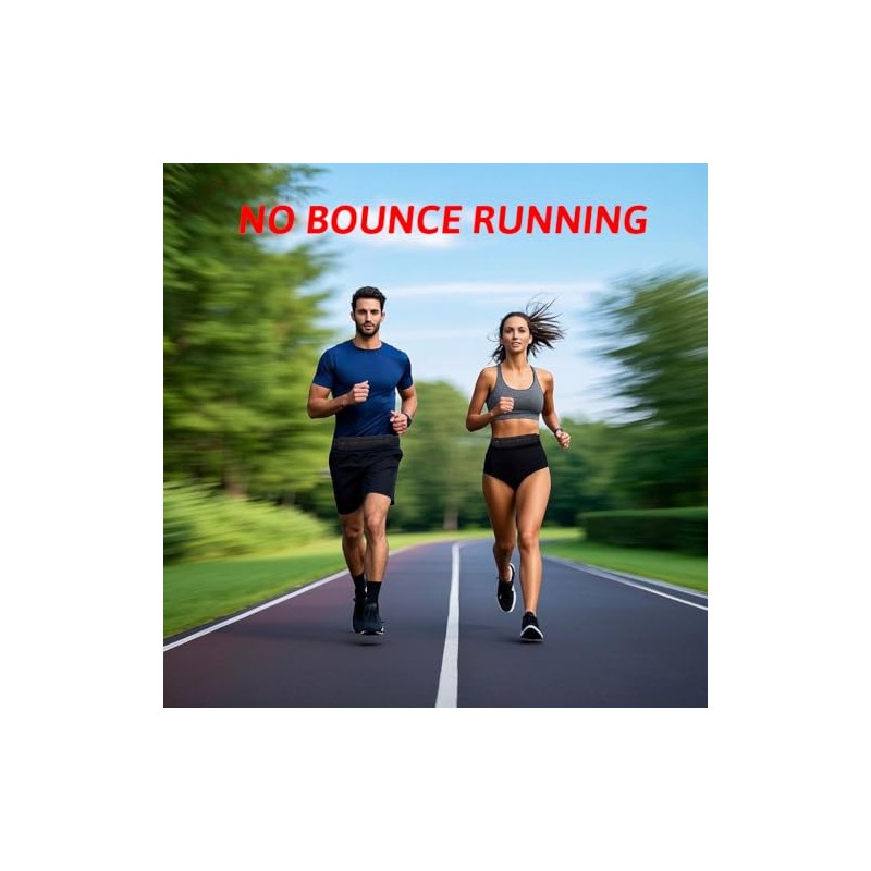 USHAKE - Cinturón delgado para correr para mujeres y hombres,