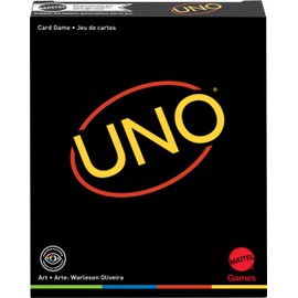 Mattel Games Mattel Games GYH69 - UNO Minimalista Kartenspiel mit Grafiken von Designer Warleson Oliviera, 108 Karten, Spielspaß für die ganze Familie, einzigartiges Geschenk für Kinder und Designfans ab 7 Jahren