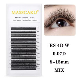 Masscaku Extensiones De Pestañas Masscaku 4d W Mix Matte