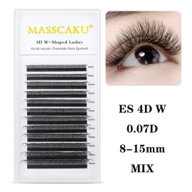 Masscaku Extensiones De Pestañas Masscaku 4d W Mix Matte