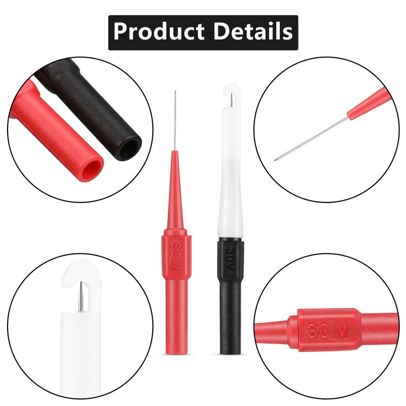 Frienda 19 Pcs Multimeter Test Set 15 Probe Pins 0.7mm