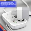 GOEDCH Multiple Socket with USB C: Distribution Socket 3 Way