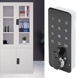 Electronic Cabinet Lock Touching Screen File Cabinet Password Lock Wardrobe File Cabinet Lock Digital Password Lock Digital Cabinet Lock for Office Home Car Salesman