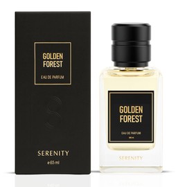 SERENITY Golden Forest Eau de Parfum Spray 65ml (2.2 oz) | Woody Floral Perfume with Bergamot, Ylang-Ylang, Vetiver & Leather | Luxurious Amber Musk Scent for Women & Men