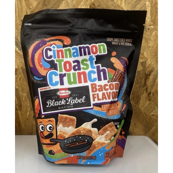 General Mills Cinnamon Toast Crunch Bacon Flavor Breakfast Cereal Limited