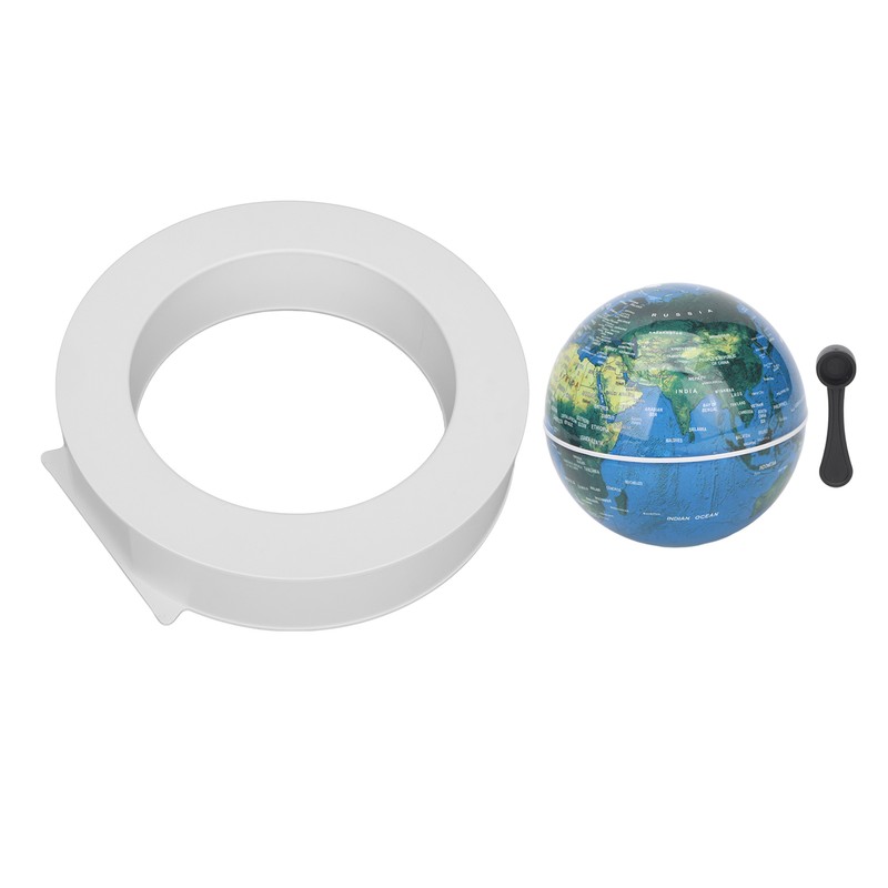 Magnetic Levitation Globe White Built in LED Light Frosted Texture