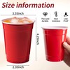 Buy & Delight Red Disposable Plastic Cups, 12 oz (350ml),