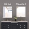 ANYHI 20"x24" Bathroom Wall Mirror with Shelf, White Bathroom Mirror