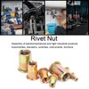 180Pcs Flat Heads Rivet Insert Nut Kit Metric Carbon Steel