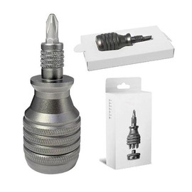 Zodazoqa Multi Bit Screwdriver, 7-in-1 Aluminum Multifunction Screwdriver, Phillips one word triangle concave multi-purpose screwdriver bit, Household Portable Repair Tool Set