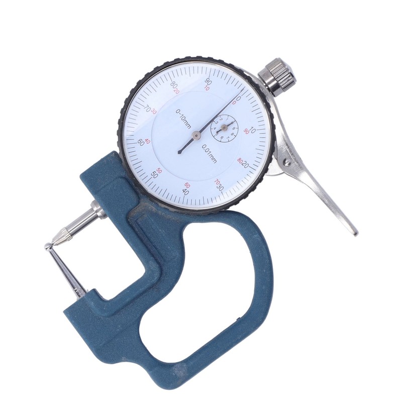 Thickness Gauge High Accuracy Round Dial Thickness Measuring Tool Aluminum