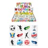 HENBRANDT Football Tattoos - 3 Packs = 36 Tattoos - Temporary Transfers