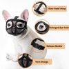 Ohcozzy Short Snout Dog Muzzle with Enlarged Eye Hole, Soft