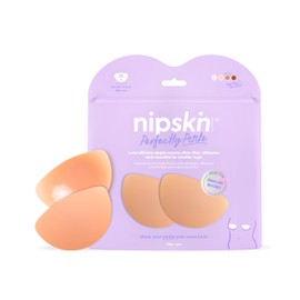 NIPSKIN - Cubre Pezones Pequeños Perfectly Petite de Silicona Grado Médico - Adhesivos, Invisibles y Reutilizables - Pezoneras Media Luna en Distintos Tonos de Piel, Talla Chica (Cappuccino)