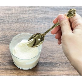 Takagi 18-0 Stainless Steel Teaspoon, Made in Japan, Gold Plated