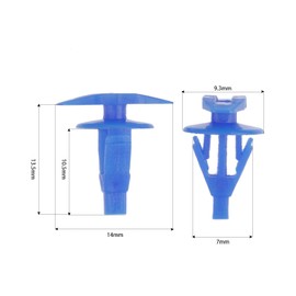 Mtsooning 100PCS Universal Weatherstrip Retainer Clips,Auto Window Door Fasteners Replacement for Nissan Altima Maxima Sentra All The Cars