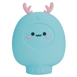 Silicone Mini Hot Water Bag Hand Warmer Water Injection Bottle Cartoon Microwave HeatingBlue