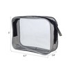 5 Pack TSA Approved Clear Toiletry Bag Clear Cosmetic Makeup