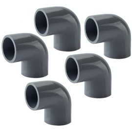 20mm PVC Pipe Fitting Elbow, Conduit Fittings, 5pcs Elbow Pipe Connector Gray
