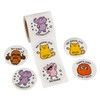 Fun Express Eccentric Animals Sticker Roll - 100 Pc