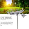 Metal Airplane Windmill Yard Spinner Airplane Wind Stainless Steel Sculpture