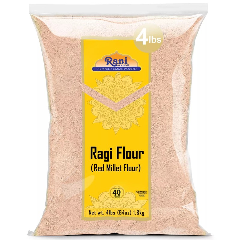 Rani Raggi Flour (Finger Millet) 4 Pound, 4lbs (64oz) Bulk