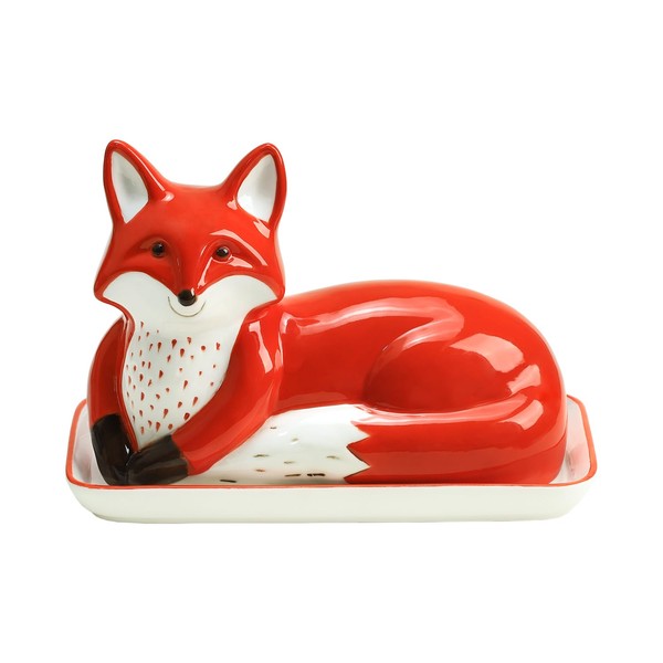Bicuzat Ceramic Butter Dish with Lid Butter Keeper Butter Plate