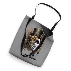 cyberpunk gas mask graffiti grunge painted by kid Tote Bag