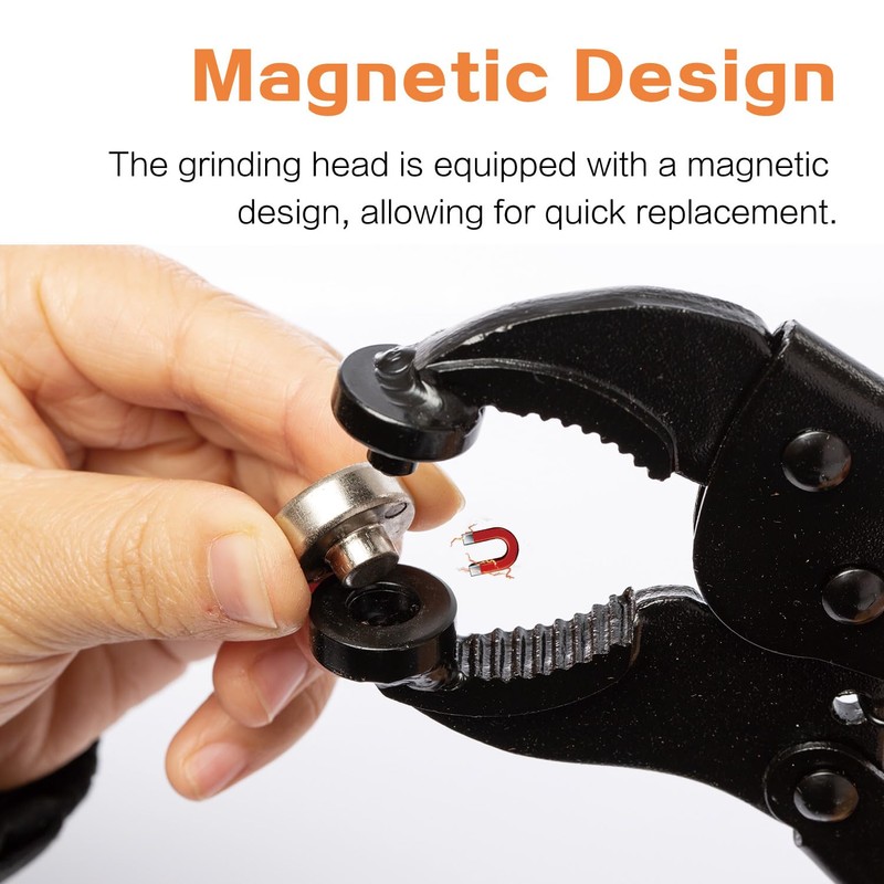 INNOVIO Push Button Set with Pliers - 60 Sets 15mm