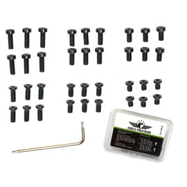 Eagle Precision #6-48 Screw Set | 36 Pcs of 6-48 Screws: 6mm, 8mm, 10mm for Precision Tools, Plates, and Mounts | Includes Oval & Standard Heads, Torx Key