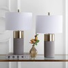 Safavieh LIT4452A-SET2 Lighting Collection Oliver Grey Table Lamp