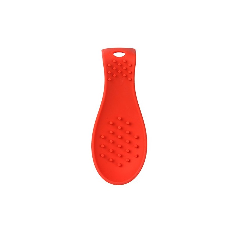 Dexas GSR2-1795 Silicone Spoon Rest, Small, Red