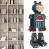 Blue Retro Robot Classic Anti Aging Robot Figurine Elaborately Crafted