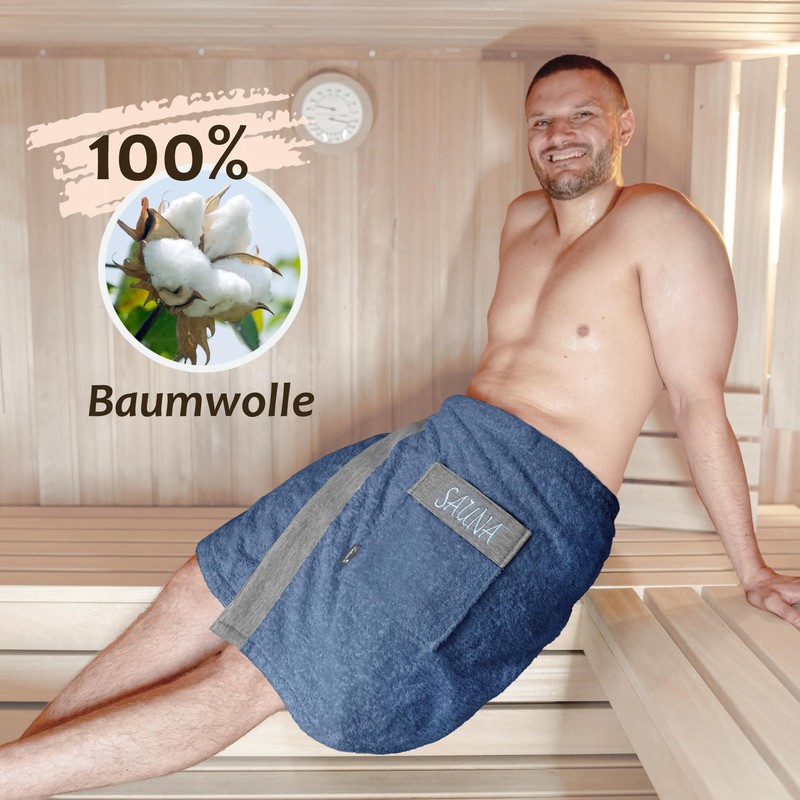 Lashuma Saunakilt Men's 55 x 140 cm Lima Sauna Towel