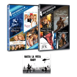 Kevin Costner 8-Movie Collection: The Bodyguard / Rumor has it... / the Upside of Anger / Tin Cup / Robin Hood: Prince Of Theives / Wyatt Earp / JFK / The Postman / + Including Bonus Art Card