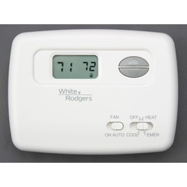 White-Rodgers 1F79-111 White-Rodgers 1F79-111 Digital Non-Programmable Heat Pump Thermostat with Lighted Display