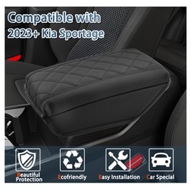Ruiya 2025 Sportage Armrest Cover,for Kia Sportage Accessories Soft Comfy Thicken Center Console Cover Armrest Lid Cover Compatible with 2023 2024 2025 Kia Sportage(NOT Fit for Manual Version)